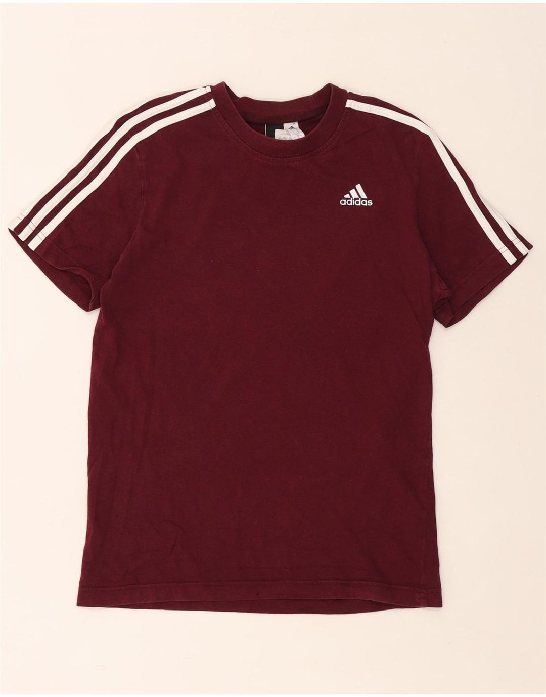 ADIDAS Herren T-Shirt Top Small Kastanienbraun Baumwolle