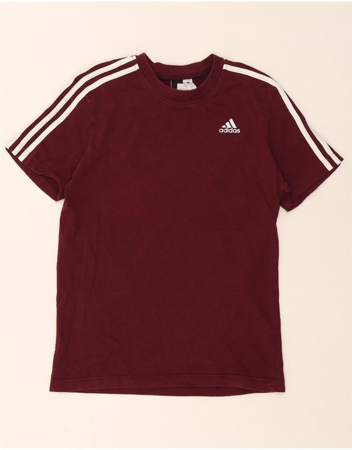 ADIDAS Herren T-Shirt Top Small Kastanienbraun Baumwolle