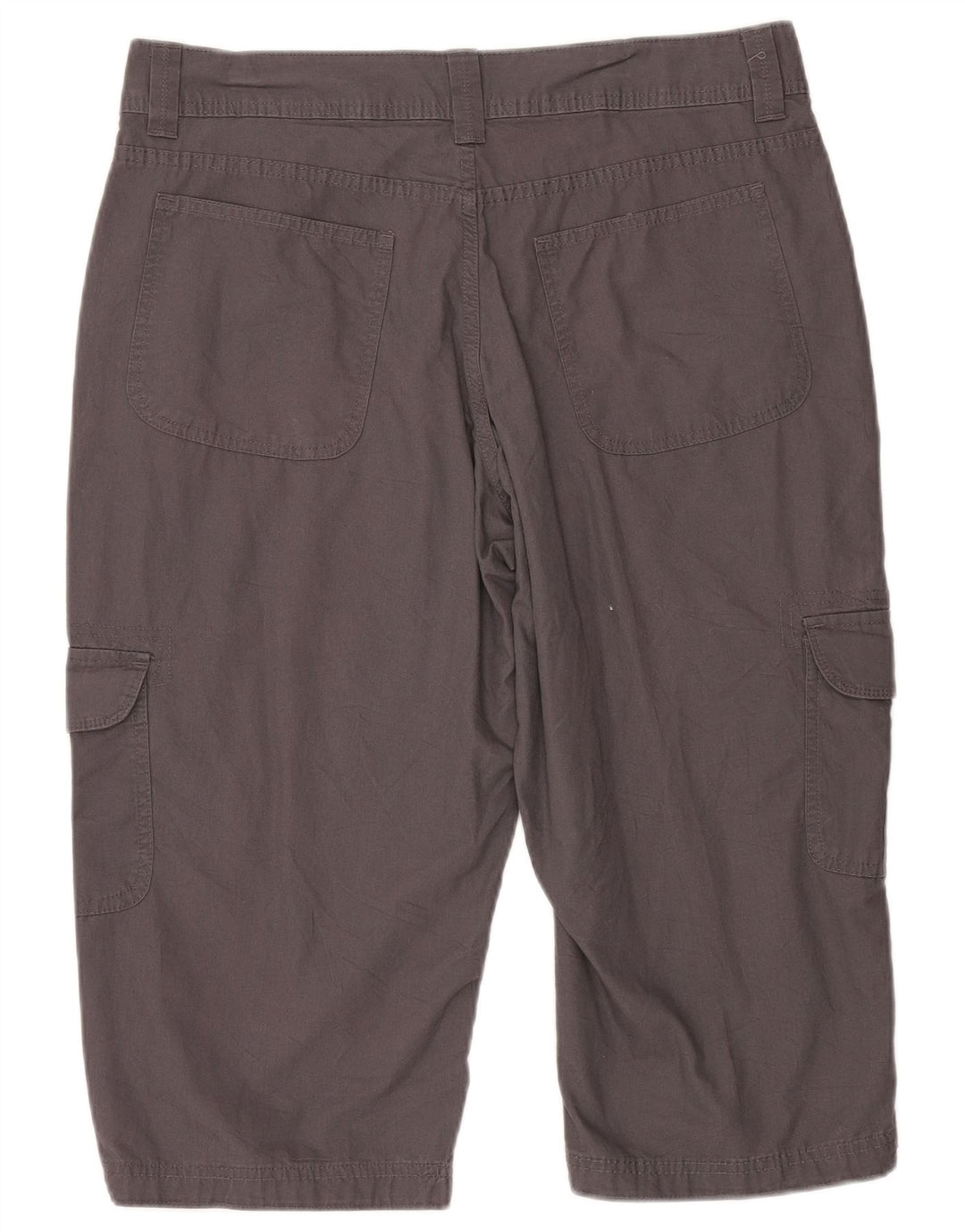LEE Womens Riders Cargo Bermuda Shorts US 14 Large W32  Grey Cotton