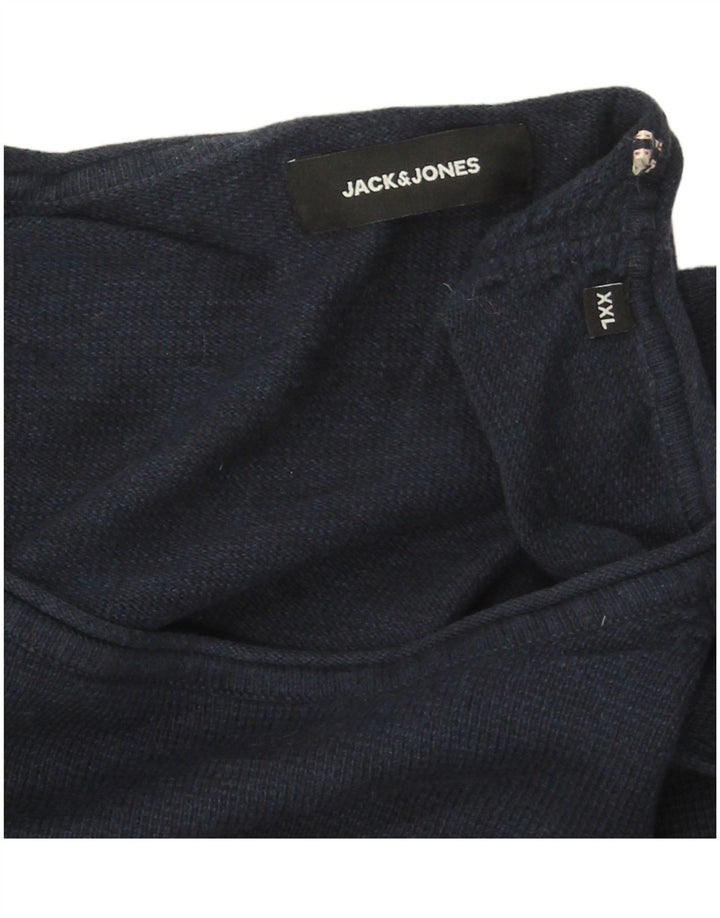 Jack & Jones Herren Top Langarm 2XL Marineblau