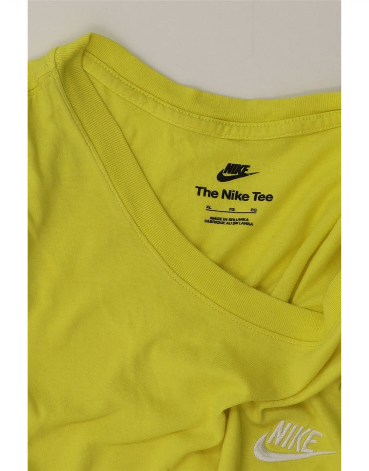 NIKE Herren T-Shirt Top XL Grüne Baumwolle