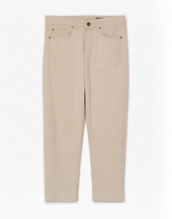 Marks & Spencer Damen-Cropped-Jeans UK 12 Medium W28 L21 Off White Cotton