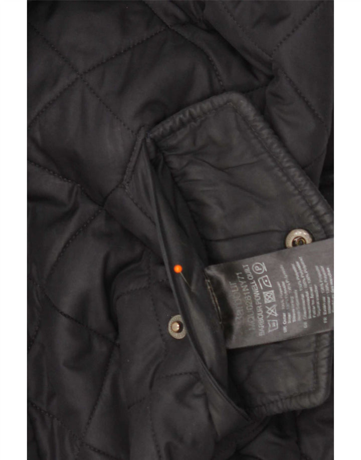 Barbour Herren Steppjacke UK 36 Small Marineblau Polyester
