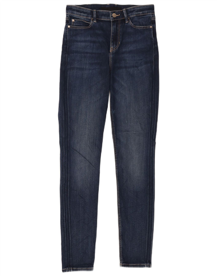 GUESS Damen Skinny Jeans W28 L29 Marineblaue Baumwolle