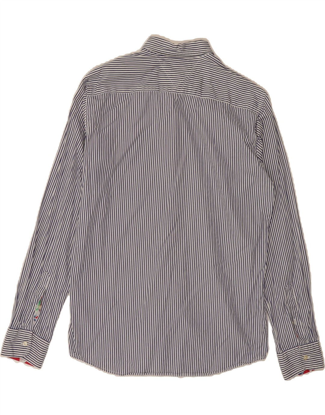 TOMMY HILFIGER Mens Shirt Medium Blue Striped Cotton Vintage Tommy Hilfiger and Second-Hand Tommy Hilfiger from Messina Hembry 