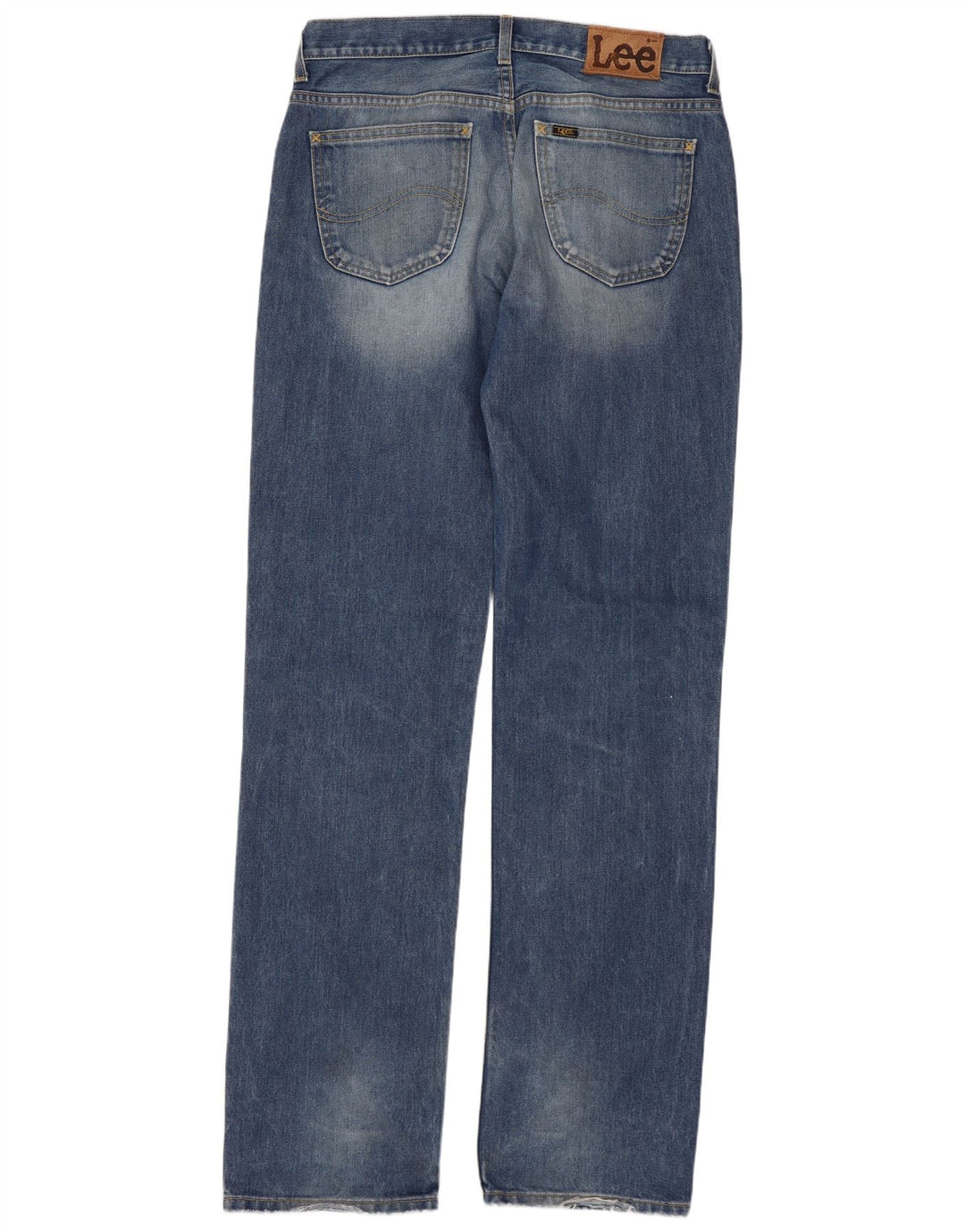 Lee Herren Seattle Straight Jeans W34 L36 Blaue Baumwolle