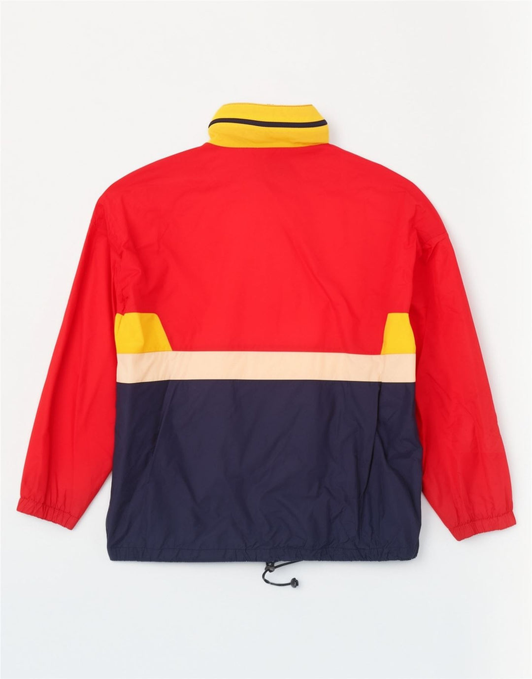 Vintage Herren Pullover Windjacke EU 48/50 Mittelroter Farbblock
