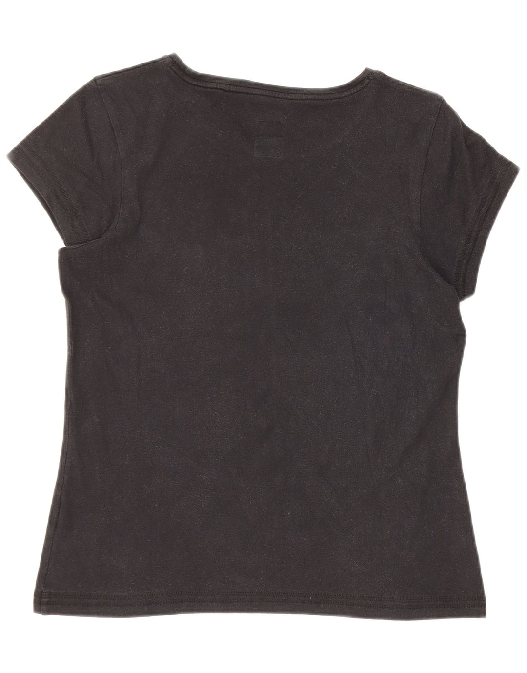 Asics Damen Graphic T-Shirt Top UK 12 Medium Schwarz