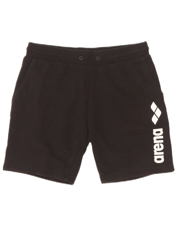 Arena Damen Graphic Sport Shorts Small Schwarz Baumwolle