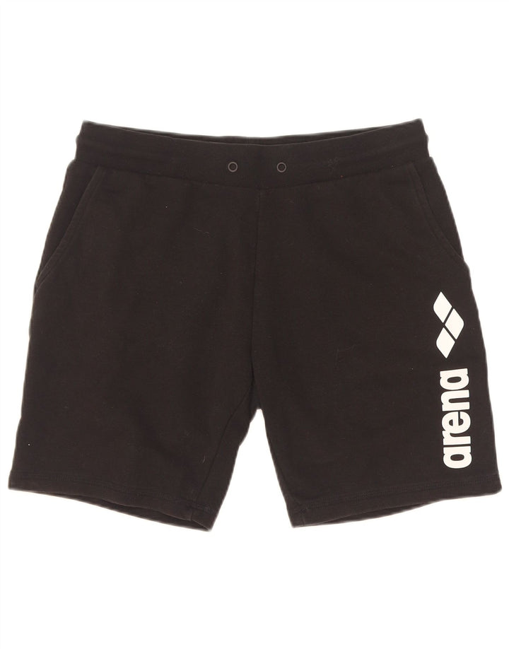 Arena Damen Graphic Sport Shorts Small Schwarz Baumwolle