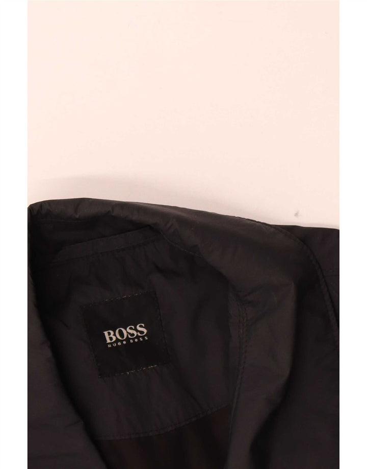 Hugo Boss Herren Bomberjacke UK 38 Medium Black Colourblock