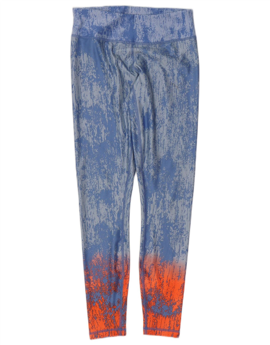 Puma Damen Leggings UK 10 Small Blue Tie Dye Nylon
