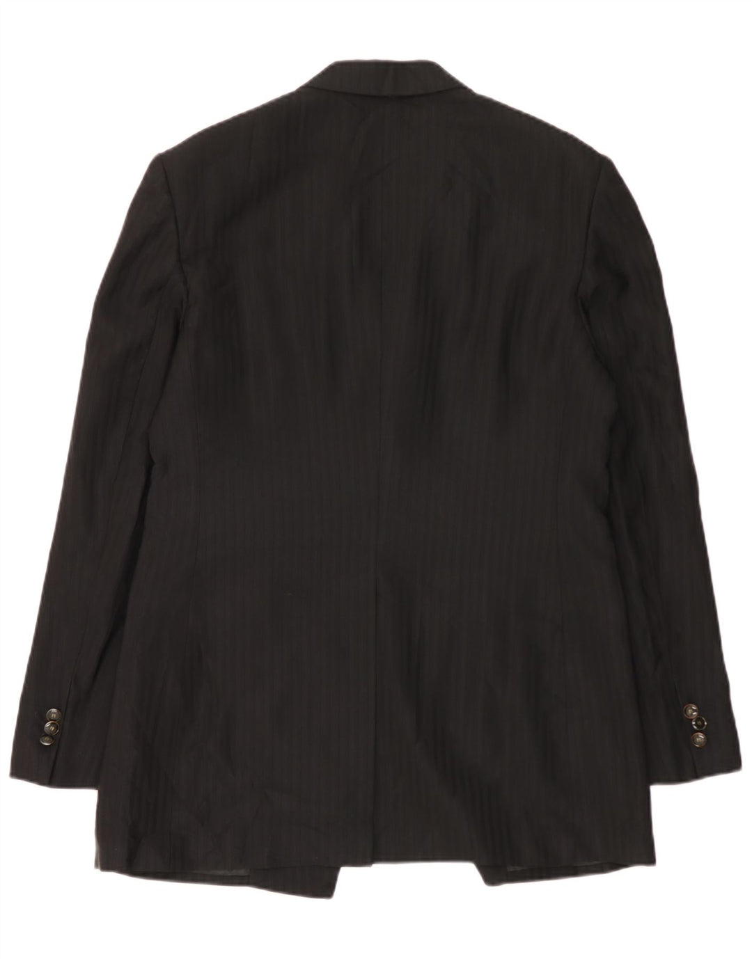 Carlo Pignatelli Herren 2-Knopf-Blazerjacke IT 54 2XL Schwarzer Nadelstreifen