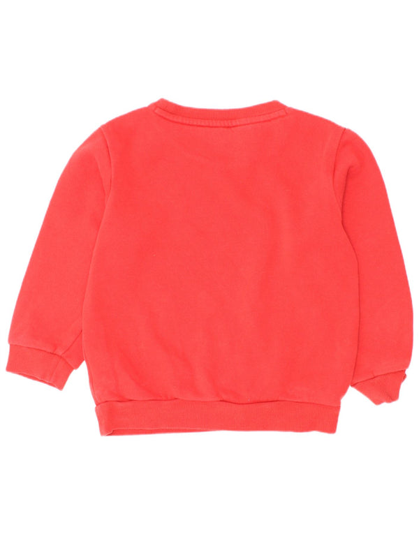 Adidas Jungen Grafik-Sweatshirt-Pullover, 2–3 Jahre, rote Baumwolle