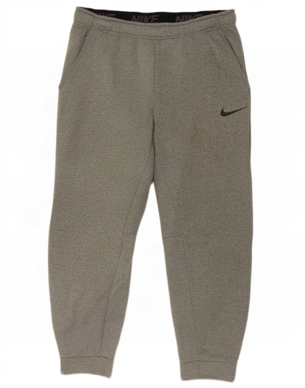 Nike Herren Dri Fit Trainingshose Joggers Large Grau Polyester
