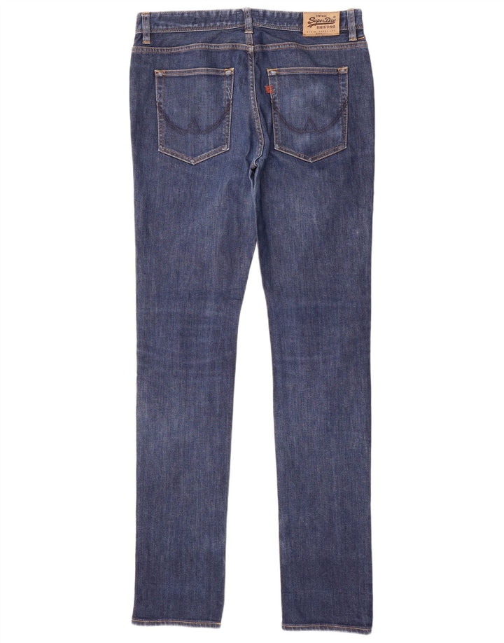 Superdry Herren Skinny Jeans W32 L34 Blaue Baumwolle
