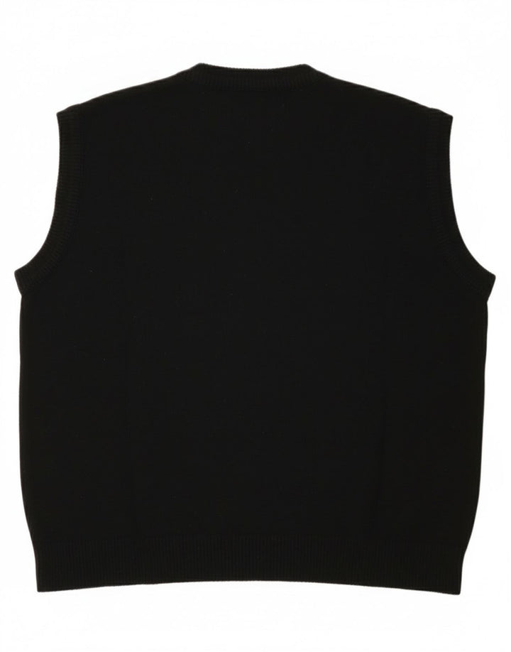 St. Bernard Herren Weste Tank Top Medium Schwarz Acryl