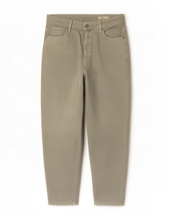 Marks & Spencer Damen Mom Crop Tapered Jeans UK 16 Large W32 L25 Grün