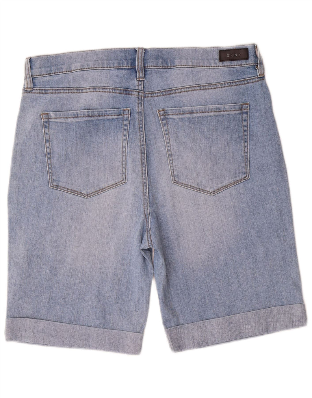Dkny Damen Jeansshorts US 14 XL W32 Blaue Baumwolle