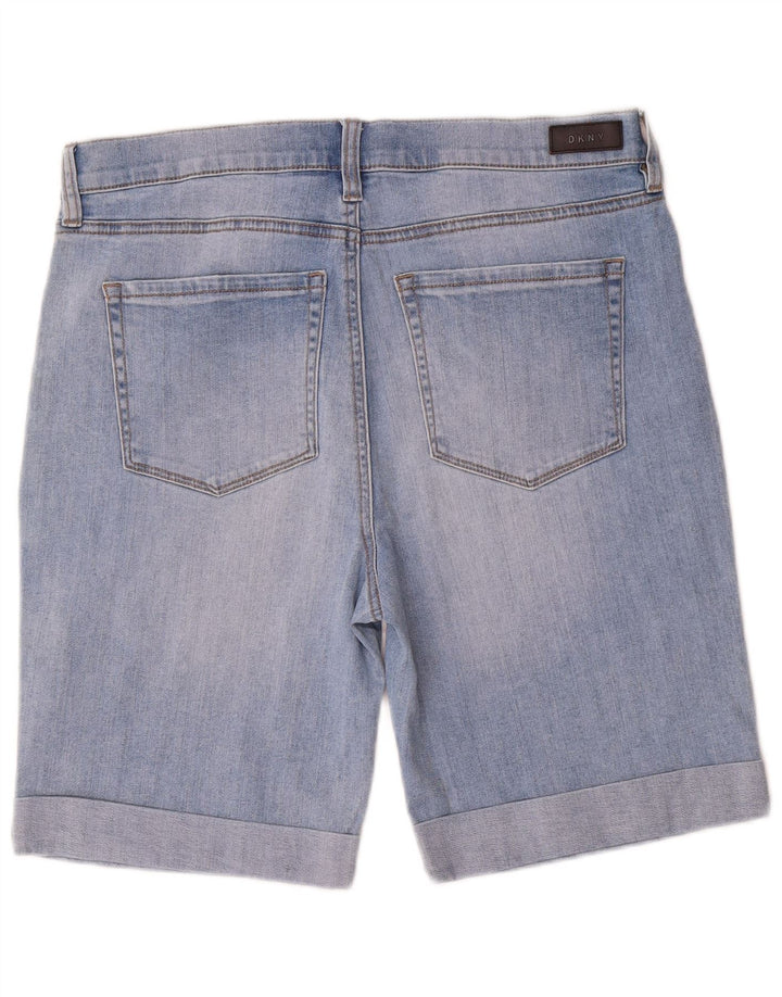 Dkny Damen Jeansshorts US 14 XL W32 Blaue Baumwolle
