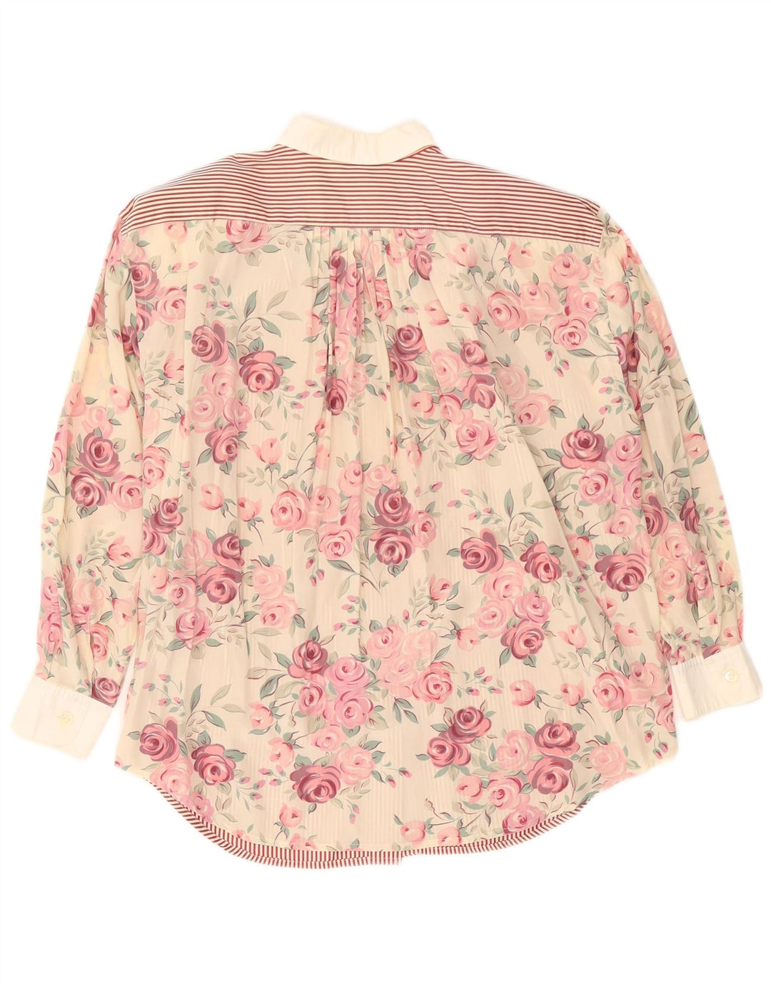 Sportmax Damen-Oversize-Hemd UK 12 Mittelrot geblümt