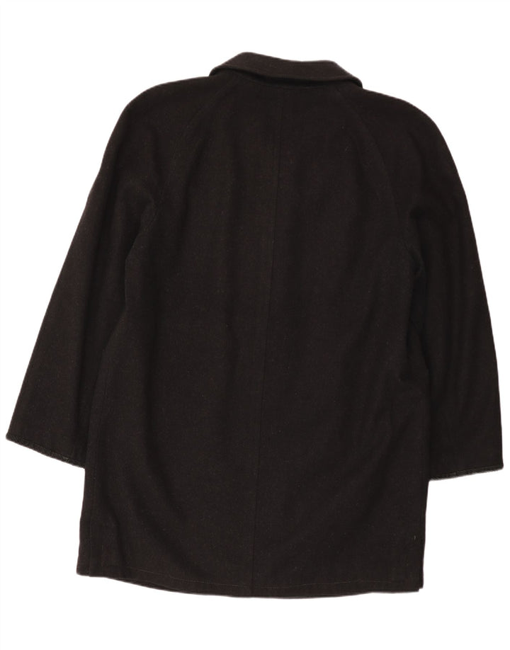 Elite Herrenmantel IT 50 Large Schwarz Schurwolle