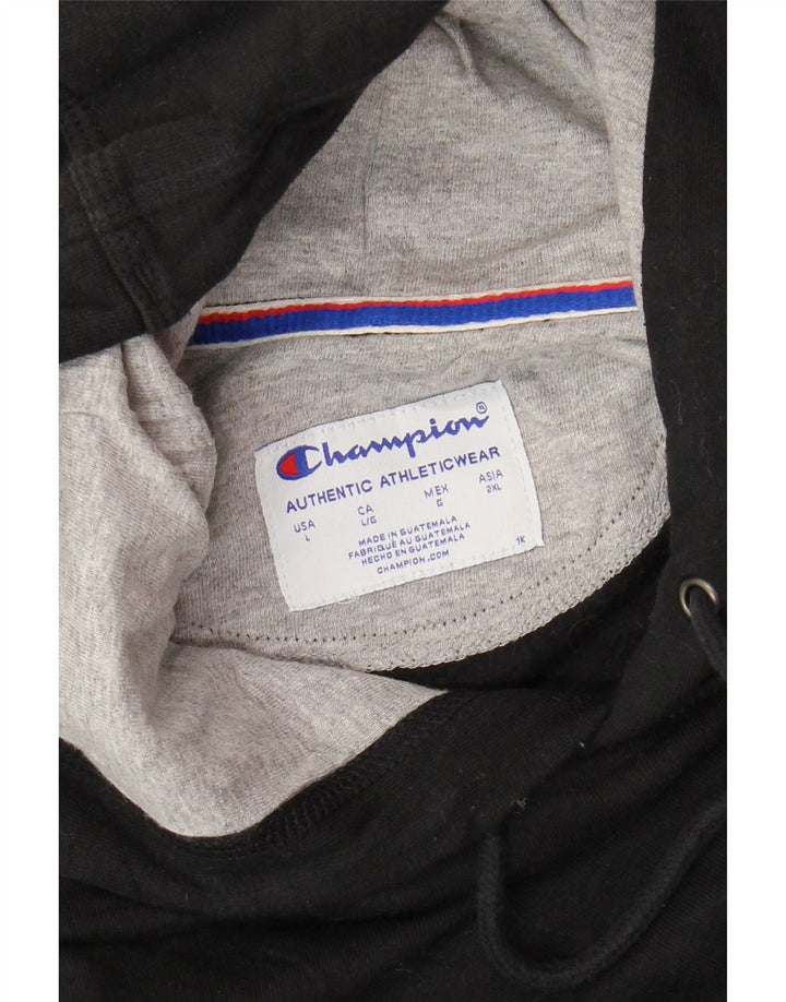 CHAMPION Herren Kapuzenpullover, Größe L, Schwarz