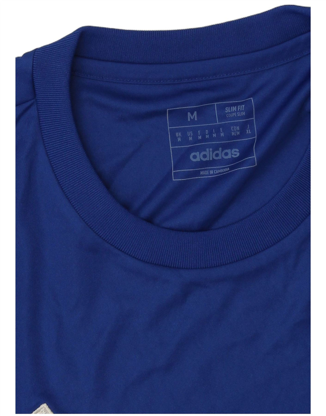 Adidas Herren Aeroready Slim Fit Graphic T-Shirt Top Mittelblaues Polyester