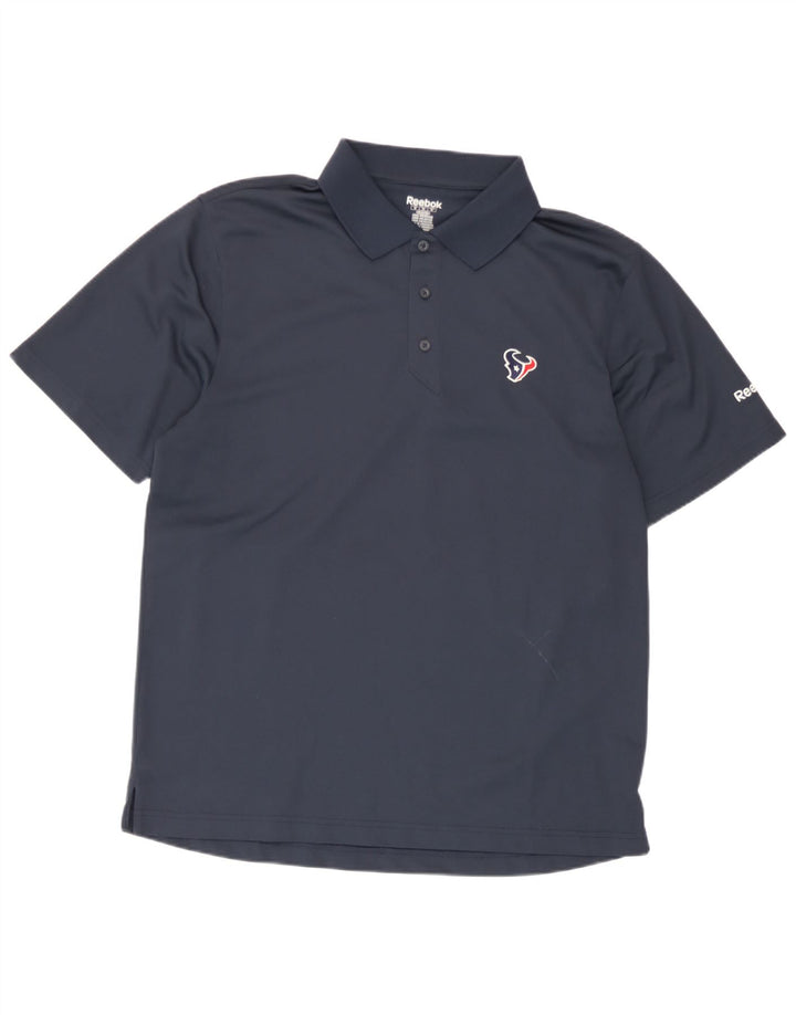 Reebok Herren Houston Texans Poloshirt Medium Marineblau Polyester