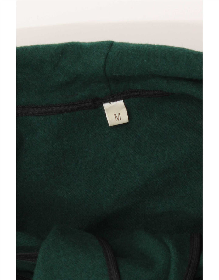 Vintage Damen Capelet-Mantel mit Vorderkrawatte UK 14 Mittelgrün