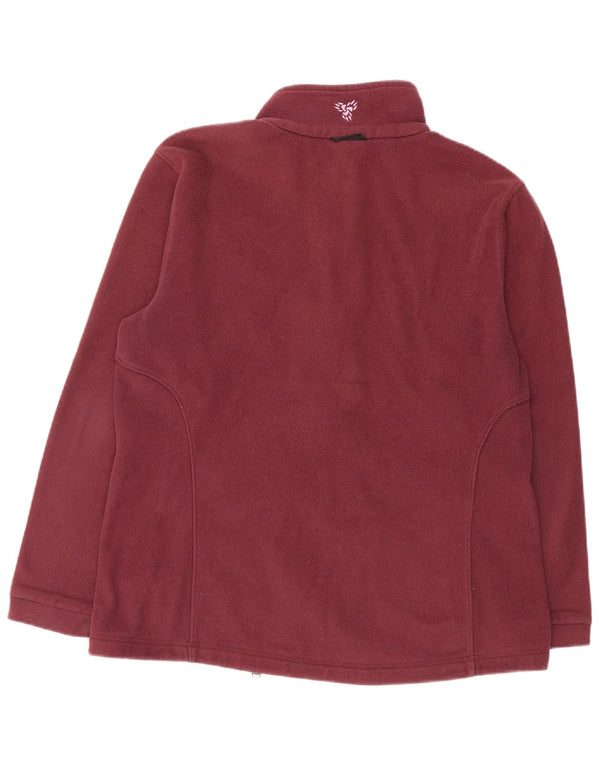 Jack Wolfskin Damen Liner Fleecejacke UK 16 Large Burgund