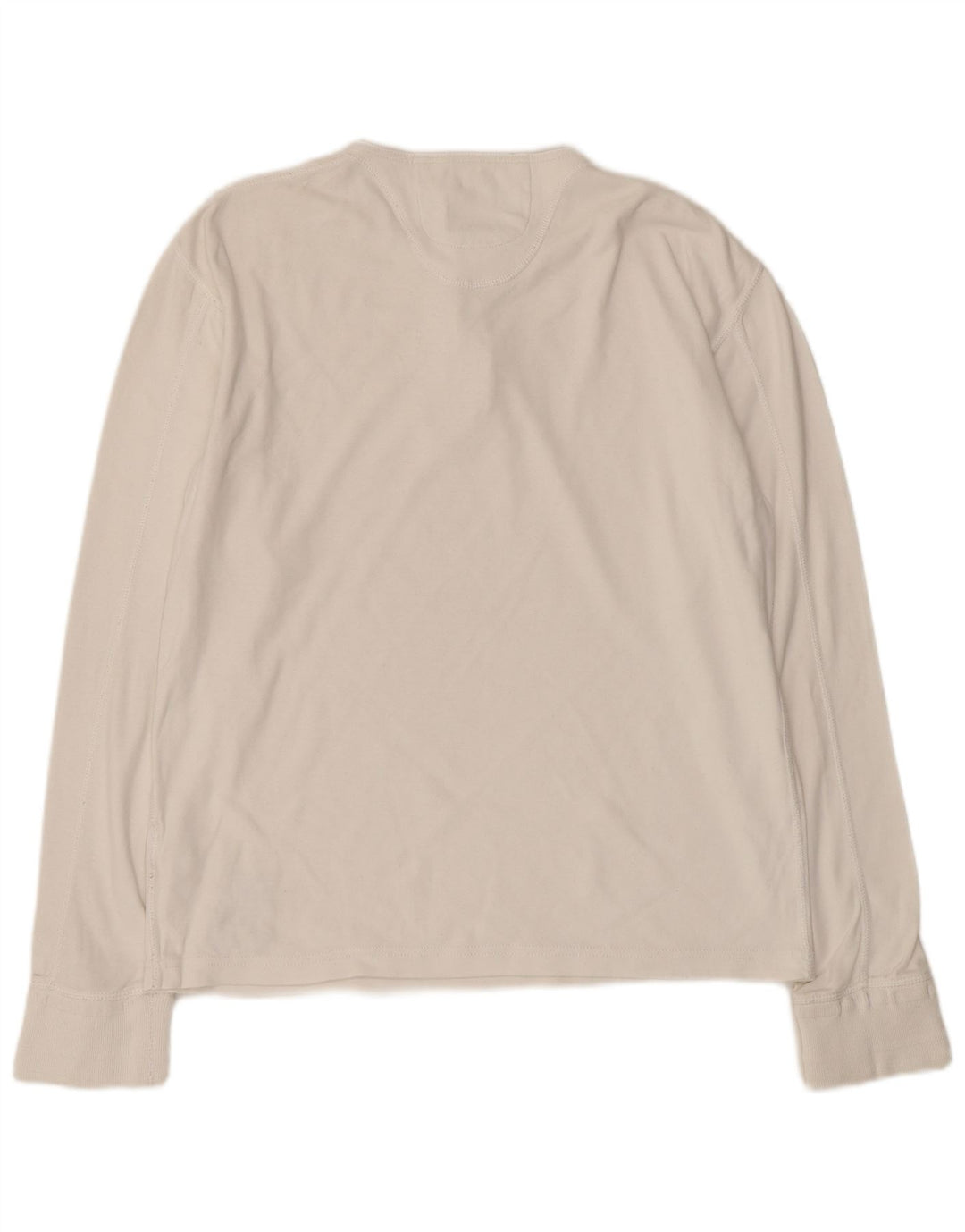 Superdry Herren Henley Top Langarm XL Weiße Baumwolle