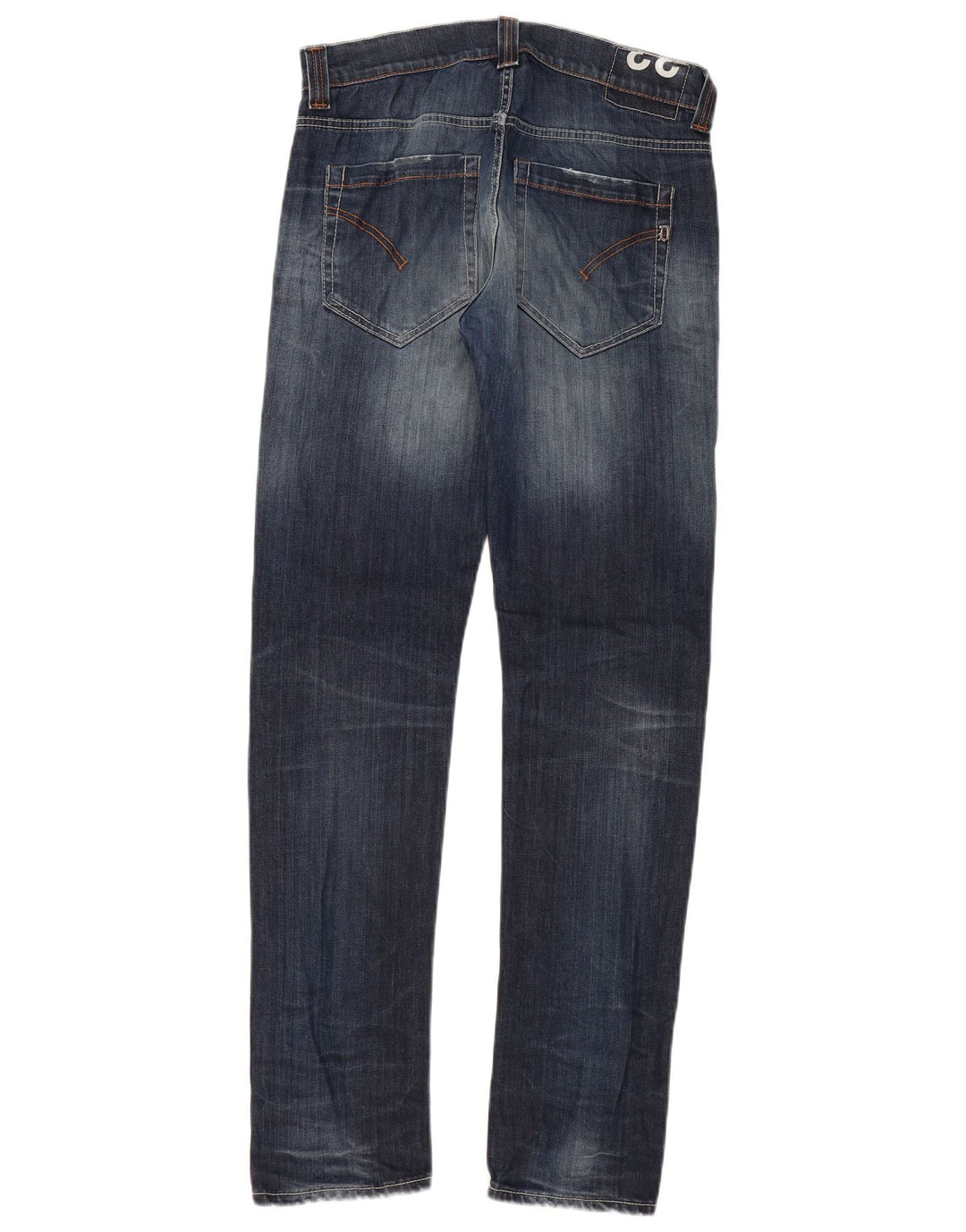DONDUP Herren Straight Jeans W33 L33 Marineblaue Baumwolle