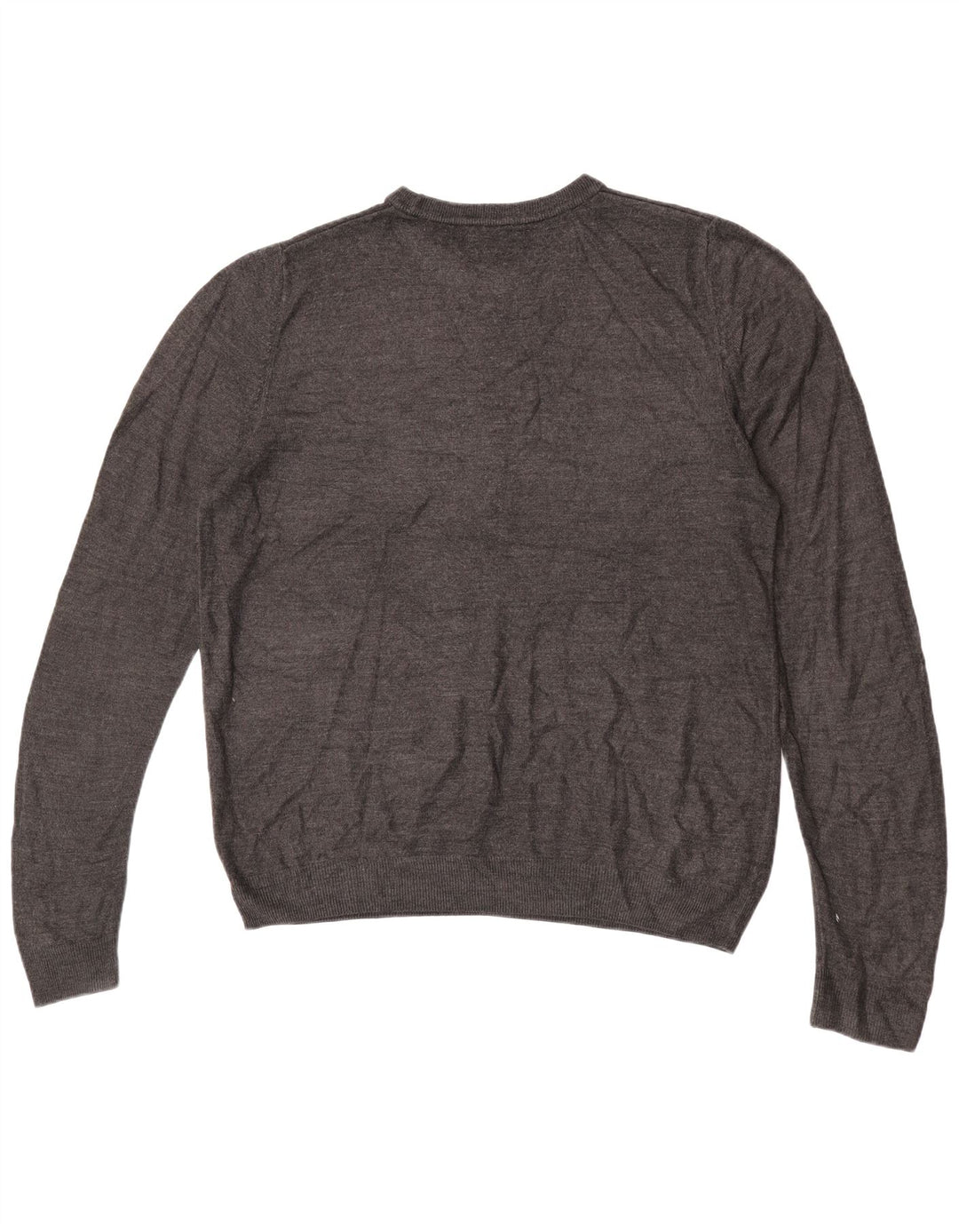 Marks & Spencer Herren-Pullover mit Rundhalsausschnitt, Größe L, Acryl, Grau