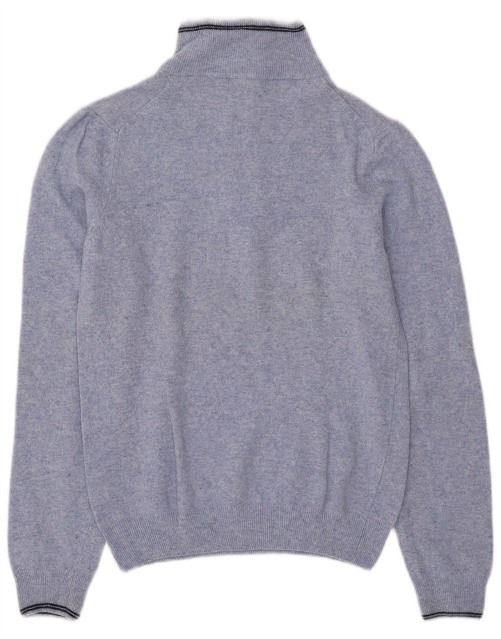 Kappa Herren-Pullover mit Reißverschluss am Hals, kleine blaue Wolle
