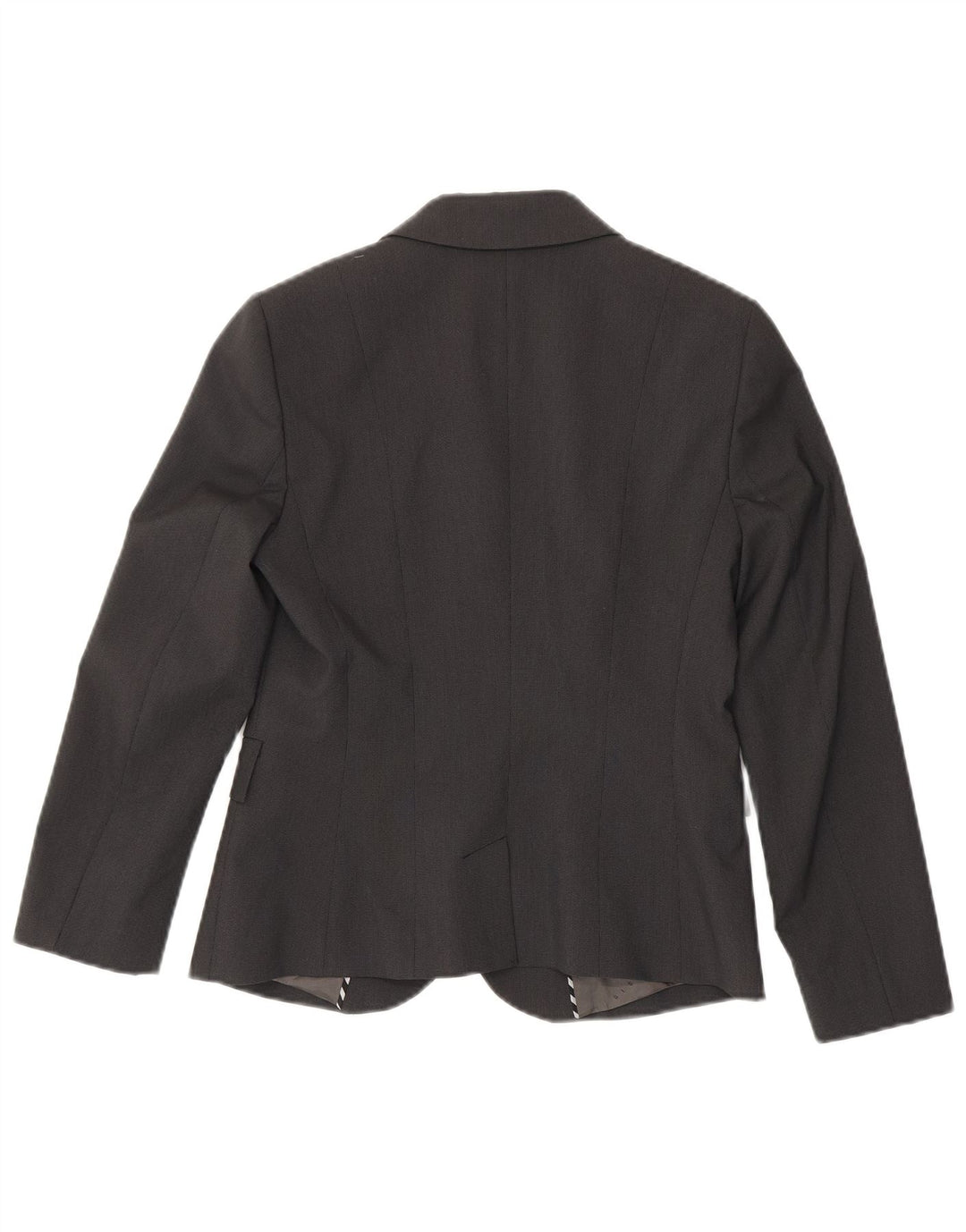 Sisley Damen 2-Knopf-Blazerjacke IT 42 Mittelgraues Polyester