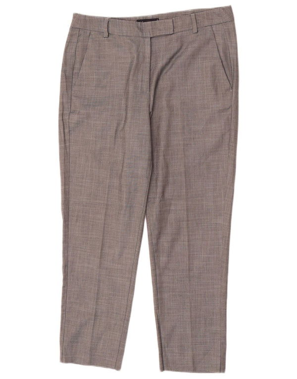 Marks & Spencer Damen Crop Tapered Anzughose UK 12 Medium W30 L25 Grau