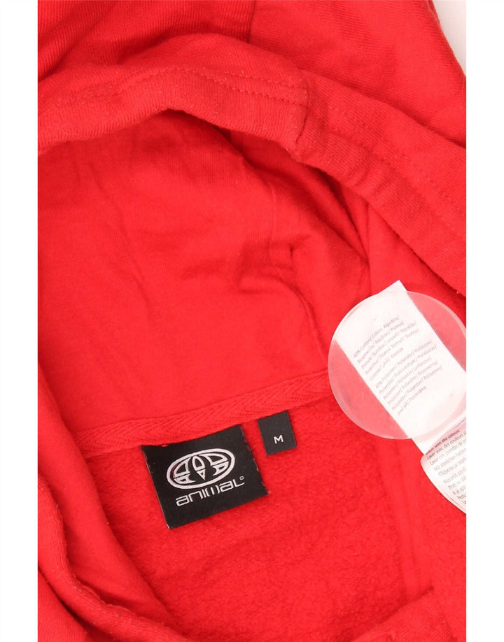 Animal Herren-Kapuzenpullover mit Grafik, mittelrote Baumwolle