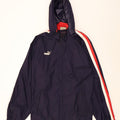 PUMA Mens Hooded Rain Jacket UK 44 2XL Navy Blue Nylon Vintage Puma and Second-Hand Puma from Messina Hembry 