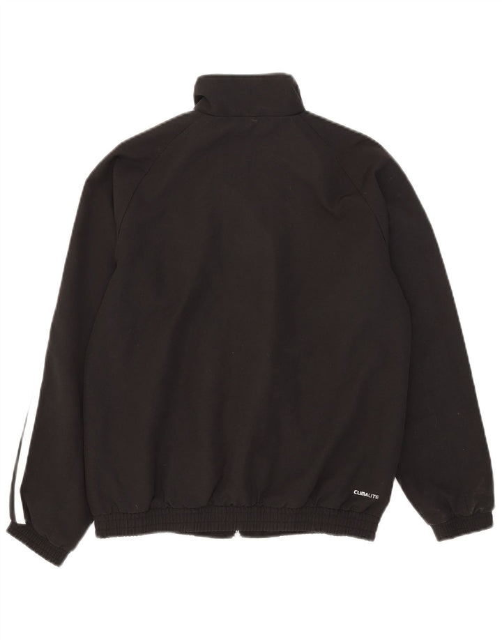 Adidas Jungen Clima 365 Trainingsanzug Top Jacke 11-12 Jahre Schwarz Polyester