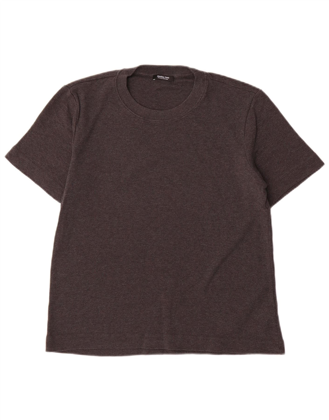 Massimo Dutti Damen T-Shirt Top UK 10 Small Grau Baumwolle