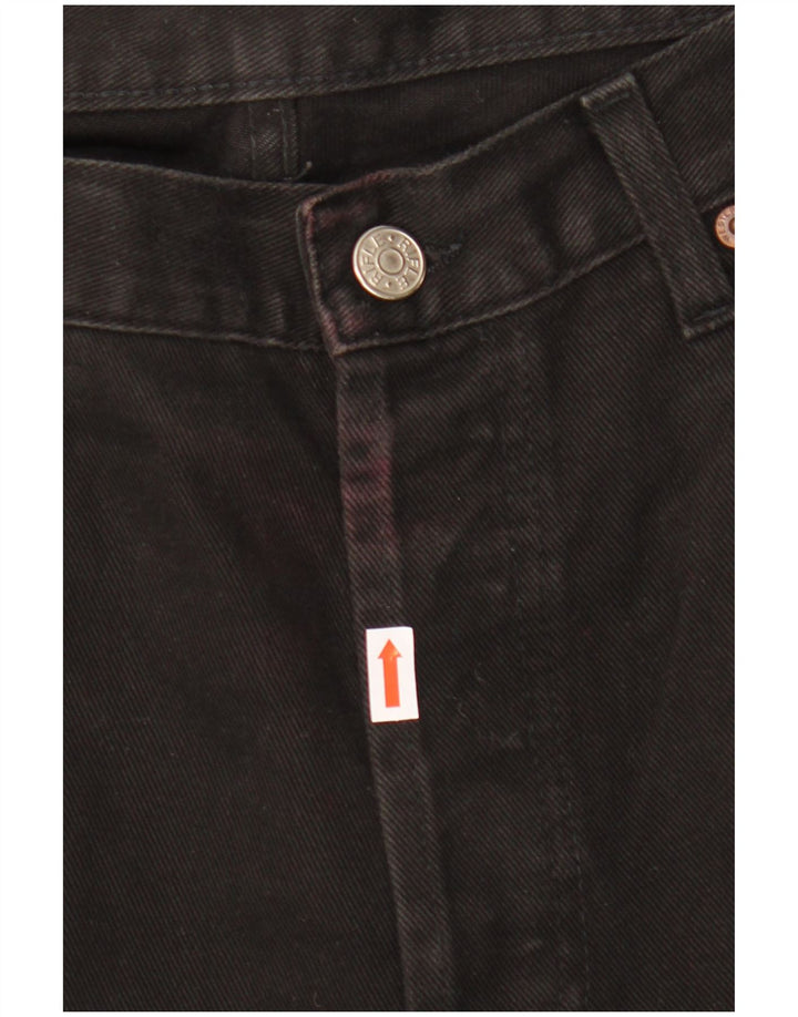 Rifle Damen Straight Jeans W36 L34 Schwarze Baumwolle