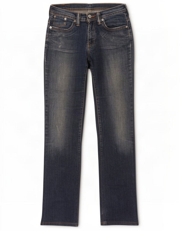 Levi's Damen Straight Jeans W28 L34 Blaue Baumwolle