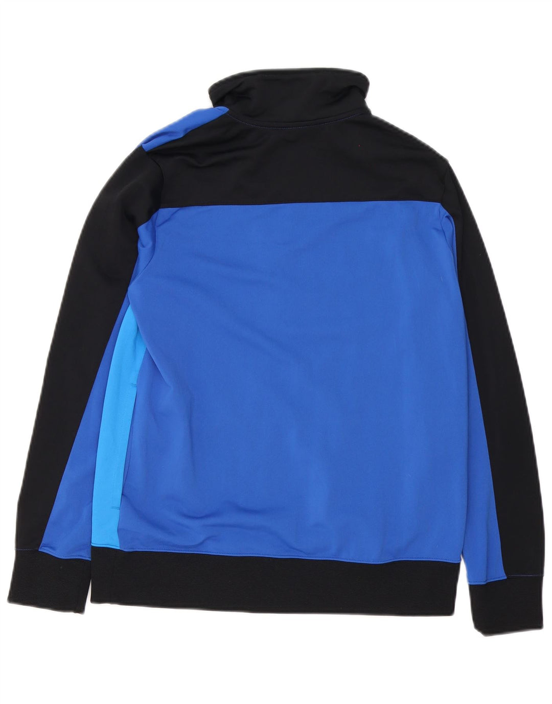 Nike Jungen-Trainingsanzug-Top-Jacke, 13–14 Jahre, XL, blaues Farbblock-Polyester