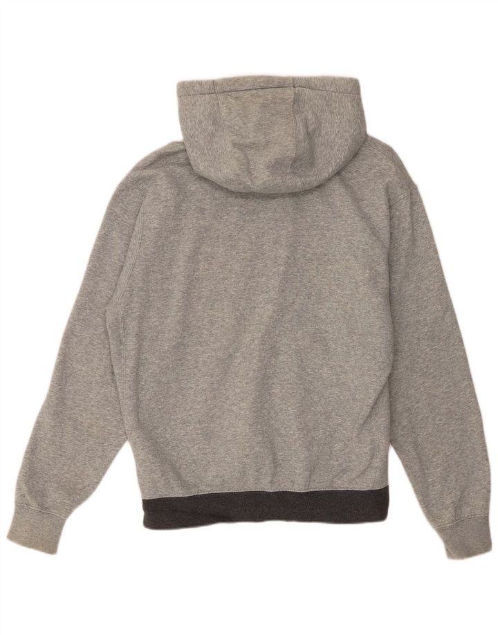 Nike Herren-Kapuzenpullover mit Reißverschluss, mittelgrau gefleckte Baumwolle
