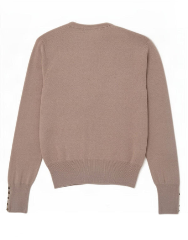 Marks & Spencer Damen Strickjacke Pullover UK 12 Mittelgraue Viskose