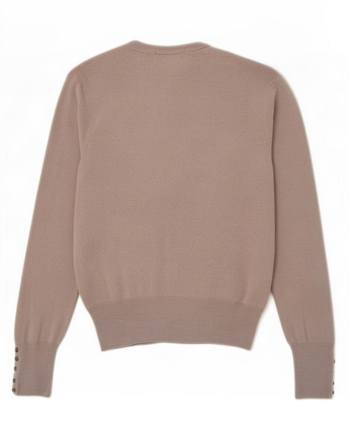 Marks & Spencer Damen Strickjacke Pullover UK 12 Mittelgraue Viskose