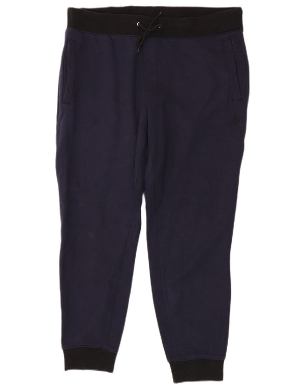 Jack Wills Herren-Trainingshose, Jogginghose, XL, marineblau, Colourblock-Baumwolle