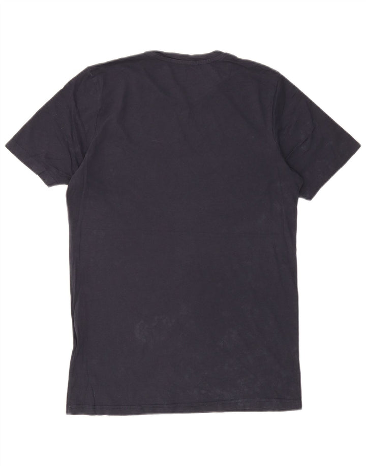 Jack & Jones Herren-T-Shirt mit Grafik, mittlere Marineblau-Baumwolle