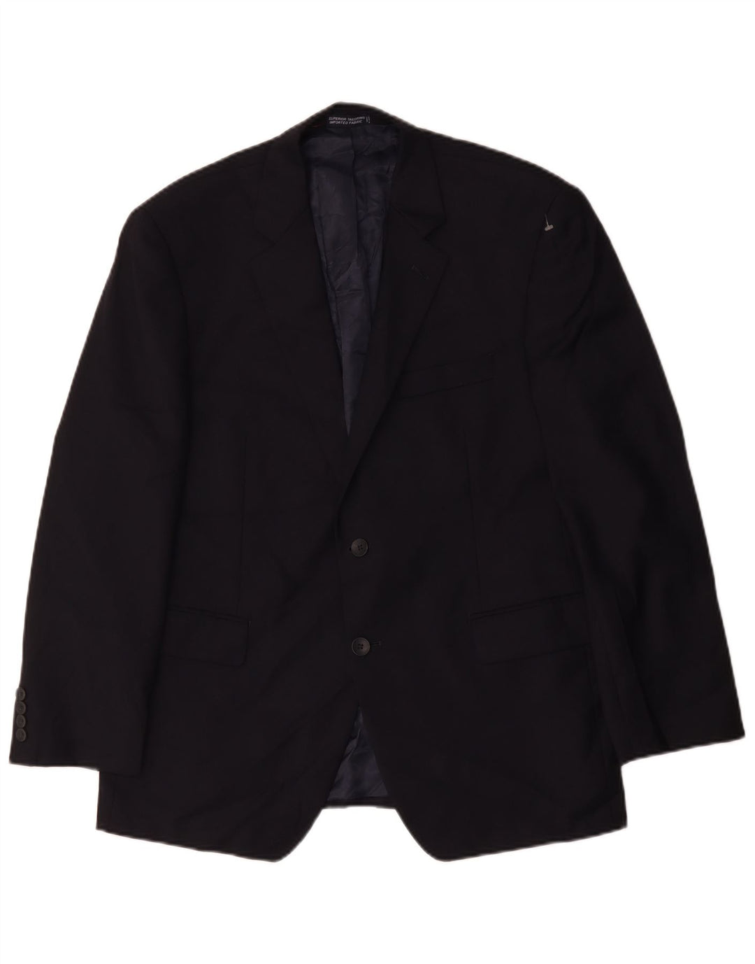 Nautica Herren-Blazer mit 2 Knöpfen, UK 40, große marineblaue Wolle